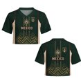 thumbnail image 5 of 2026 New Mexico Soccer Jersey Women for Fans, Mexican Jersey Soccer Crop Top, Jersey De Mexico V-Neck Short Sleeve Football Apparel Outdoor Training Daily T Shirt for Adult, 5 of 6
