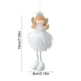 thumbnail image 3 of FastXmas Christmas Plush Doll Decorations Christmas Tree Hanging Ornament Dolls Decorative Plush Angel Pendants Christmas Hanging Decorations for Home Decoration Holiday Party Decor, 3 of 6