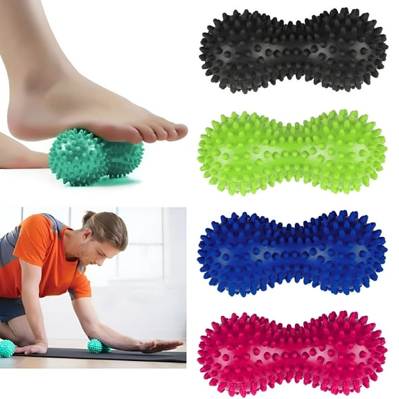 BESTSKY Peanut Shaped Massage Ball,PVC Body Hand Foot Massager,Mobility Ball for Physical Therapy-Plantar Fasciitis,Yoga,Crossfit,Trigger Point Therapy,Muscle Relaxer,Acupoint Massage