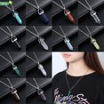 thumbnail image 2 of EMILEE Collar De Piedra Caliente Colgante Chakra Cadena De Cuarzo Cristal Natural Sanando Punto Hexagonal Péndulo Chapado En Plata Accesorios De Joyería Gao Jiahui  unisex, 2 of 2