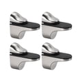 thumbnail image 2 of Uxcell Glass Shelf Bracket Glass Clamp Solid Zinc Alloy Mounting Furniture Door for 3-20mm 4 Pack, 2 of 5