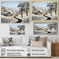 thumbnail image 4 of Designart "Monochrome Harvest Winter Farm wall art II" Farm Canvas Print, 4 of 5