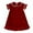 w93# Red155, variant on Wuxian Girls Christmas Dress Peter Pan Collar Lace Trim Short Sleeve Button Ruffles Bathrobe Velvet Sleepdress A-Line Princess Dresses Soft Cozy Clothes Dailywear Christmas Dress,Red,6-9 Months