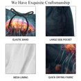 thumbnail image 4 of luoweisi Men's Beach Shorts Quick Dry Swim Trunks with Mesh Lining Colorful Jellyfish M, 4 of 5