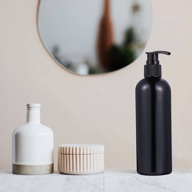 Greenadscape 4Ud Liquid Dispenser Bottle Negro Con Capacidad 300Ml Para Uso