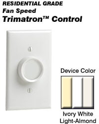 LUTRON DNG-603PH-DK 3-Way Rotary Dimmer Light Control DIM GLOW White Ivory Knobs 