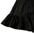 thumbnail image 4 of Yidarton Women Summer Square Neck Puff Sleeve Ruffle Loose A Line Mini Dress, 4 of 8