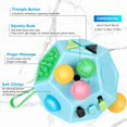 thumbnail image 2 of 2 Pieces Fidget Toy Cubes Include Anti-Anxiety Decompression Ring and 12 Side Fidget Cube Plastic Sensory Cube Toy for Stress and Anxiety Relief Decompression Cube Party Favors for Teens and Adults, 2 of 7