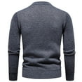thumbnail image 4 of HAiming Men's Sweater Long-Sleeve Crew Neck Strenchy Casual Solid Color Pullover Tops Trendy Clothes, 4 of 4