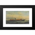 thumbnail image 2 of Antonio Jacobsen 14x10 Black Modern Framed Museum Art Print Titled - The Yacht ‘Aztec’ (1891), 2 of 5