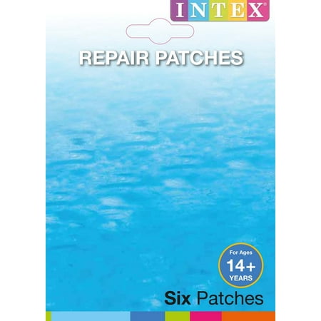 プール修理用テープ ビニールプール 修理用パッチ 6枚入り インテックス INTEX プール修理 リペアパッチ  クリックポスト