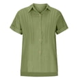 thumbnail image 2 of Womens Tops Dressy Casual Summer Flutter Sleeve T-Shirts Trendy Ruffle Short Sleeve Loose V-Neck Tunic Tops, 2 of 7