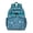 Blue-green-14, variant on Fantasy Butterfly Backpack Artistic Butterfly and Flowers Pattern with Romantic Watercolor Garden Theme