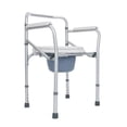 thumbnail image 1 of Silla Para WC De Acero Cromado Con Ruedas Plegable, 1 of 8