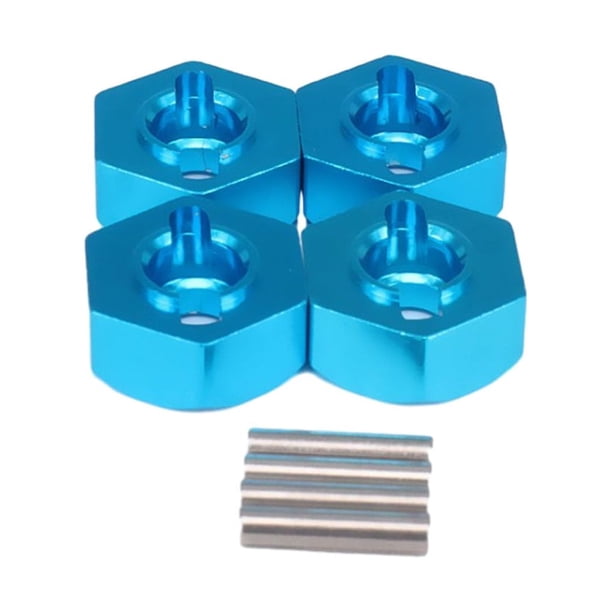 Bewildely Adaptador de cubo hexagonal de rueda de 12MM para 1/12 ECX ECX01011 Adaptador de cubo hexagonal de rueda de fácil instalación de 12MM Kits de construcción modelo azul