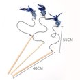 thumbnail image 3 of 3PCS Cat Teaser Wand Creative Fake Feather Fish Cat Teaser Toy Cat Training Toy, 3 of 7
