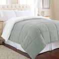 thumbnail image 3 of Modern Threads Reversible White & Gray Down All-Season Alternative Adult Bed Comforter, California King, 3 of 3