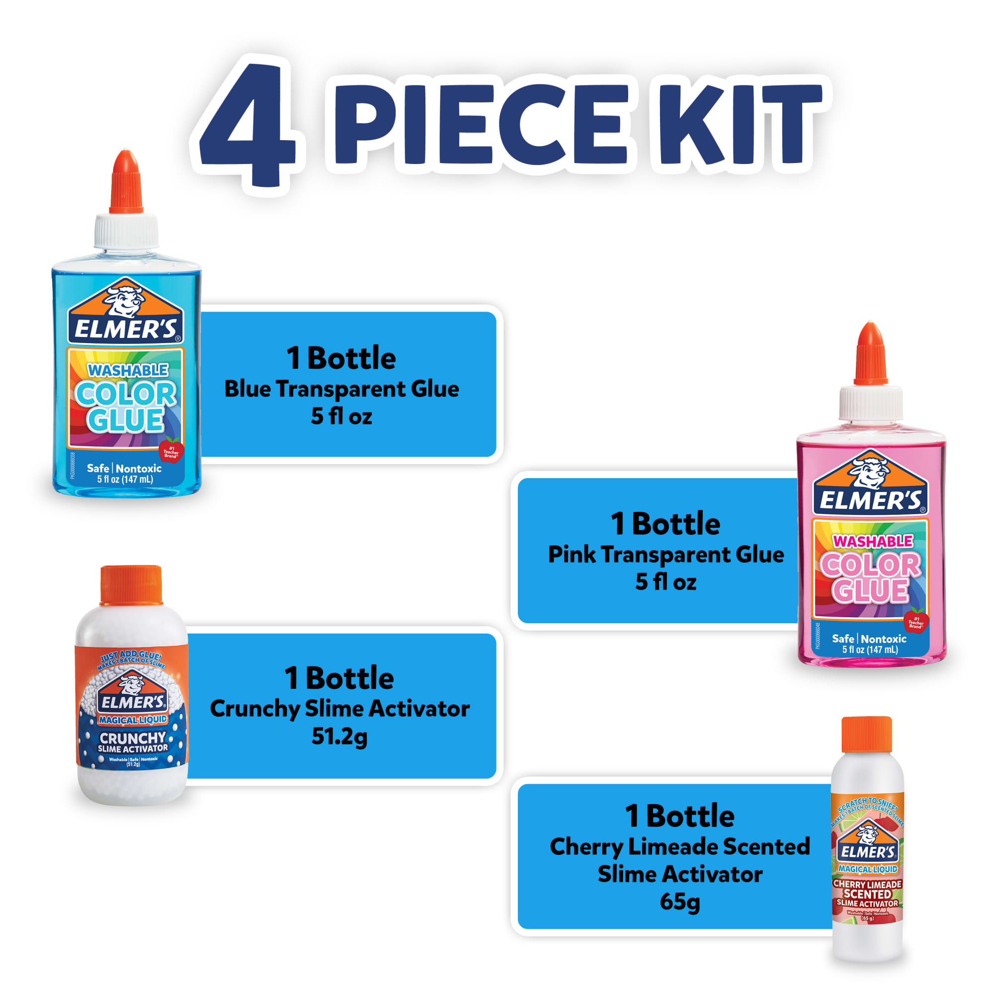 Elmer's Neon Sky Slime Kit with Cherry Limeade Scent photo 3
