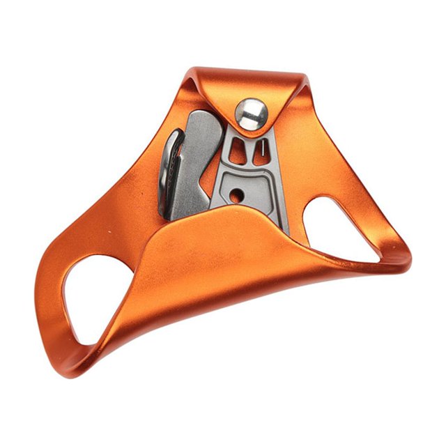 Eigraketly Herramientas de fijador de ascenso de cuerda de escalada, equipo elevador de aleación de aluminio, cuerdas de espeleología de Color sólido, Escalada Naranja Eigraketly OD026823-02