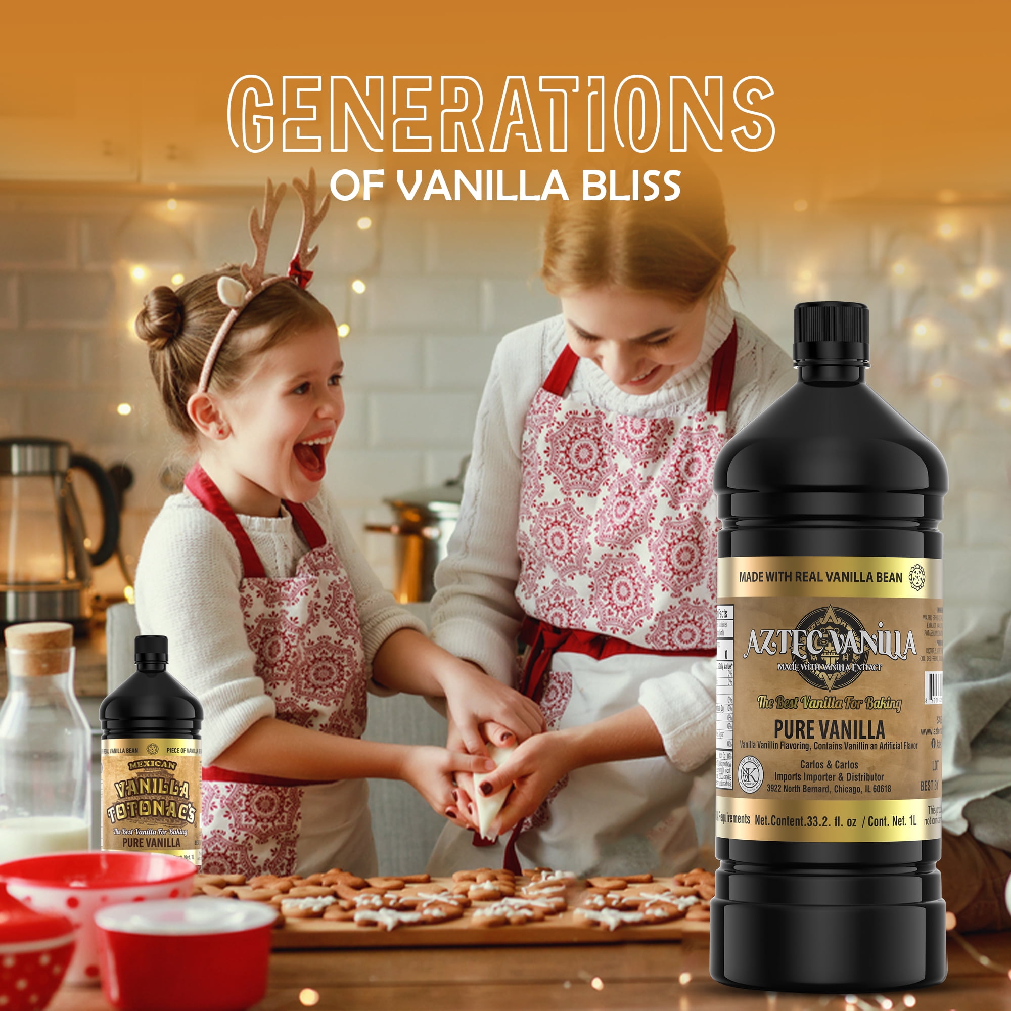 Aztec Vanilla Mexican Vanilla Extract ( 33.2 Fl. Oz. | 1 L )