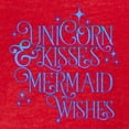 thumbnail image 3 of CafePress - UNICORN KISSES And MERMAID WISHES T Shirt - Womens Football Shirt, 3 of 4