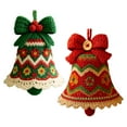 thumbnail image 4 of Shoreew DIY Crochet Christmas Bell Ornament Kit Hand-Knitted Santa Claus Bell Christmas Tree Decoration Holiday Craft Set for Beginners Adults, 4 of 7