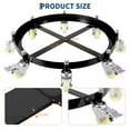 thumbnail image 2 of Barrel Cart for 55 Gallon, 2000lbs Capacity Drum Dolly with 8 Wheels, for Smooth Drum Handling in Storage Facilities, 2 of 8