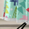 thumbnail image 5 of Coolnut Colorful Christmas Tree Round Tablecloth, Washable Oil Proof Table Cover for Kitchen Holiday Party Wedding Picnic Decoration, 5 of 7
