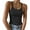 Black-Long, variant on UVN Tank Tops for Women Ribbed Knit Sleeveless Tops Casual Camisoles Slim Fitted Basic Tank Tops