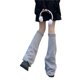 thumbnail image 2 of Sunloudy Calentadores de piernas de punto para mujer, calentadores de piernas acanalados estilo preppy hasta la rodilla para niñas adolescentes Sunloudy moda, 2 of 6