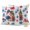 Red, Blue, White, Brown, variant on Outdoor Throw Pillow Cover 16x16in Set of 2 Independence Day Cherries Waterproof Decorative Cushion Case,Square Pillowcases for Patio Garden Tent Couch Sofa