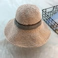 thumbnail image 5 of CoCopeaunts Straw Bucket Hat Summer Cool Breathable Hollow Hand-Woven Big-Edge Fisherman Hat Travel Sunscreen Women Bucket Cap, 5 of 8