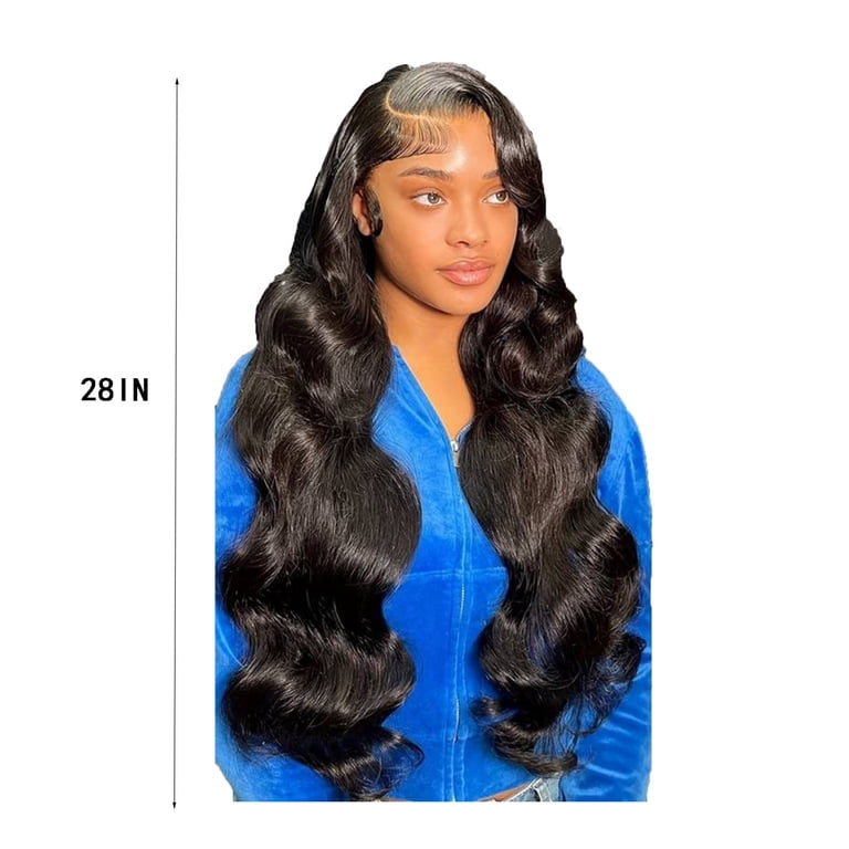 SDJMa 28 inch Deep Wave Lace Front Wigs With Large Curls  display picture 1