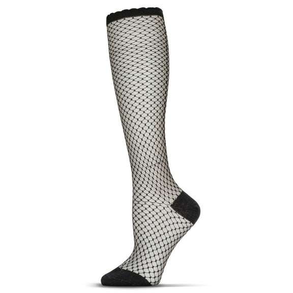 MeMoi Women's Diamond Trellis Knee High Socks - Womens - Female, 9-11, Denim
