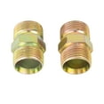 thumbnail image 4 of M22x1.5 to M22x1.5 Male Thread Car Straight Iron Hose Pipe Fitting Connector Adapter 2pcs, 4 of 5