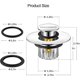 thumbnail image 1 of Bathtub Stopper Shower Drain Hair Catcher with Strainer for Bathroom Drain Hole 1-1/2 to 1-3/4\', 1 of 3