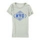 thumbnail image 2 of Aeropostale - Camiseta con adornos EST NYC para mujer, gris, pequeña Aeropostale Camiseta adornada, 2 of 2