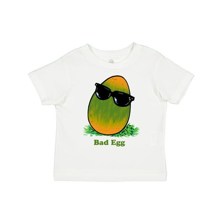 

Inktastic Easter Green and Yellow Bad Egg with Sunglasses Gift Toddler Boy or Toddler Girl T-Shirt