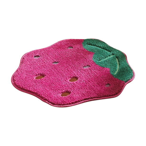XWSHYW Alfombras Alfombra con Forma Especial para Puerta Del Dormitorio, Tapete de Entrada para El Hogar, Tapete Absorbente para Suelo de Frutas, Baño, Inodoro