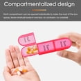 thumbnail image 4 of Greencycle Weekly Pill Organizer, 7 Day / 3 Times A Day Large Pill Cases Moisture-Proof Pill Box AM PM Medicine Organizer to Hold Vitamins Fish Oil Compartments Supplements (Rainbow), 4 of 8