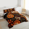 thumbnail image 3 of Homewish Female Men Women Rustic Bohemian Floral Full Size Comforter Sets 3-Piece,Chic Flowers Blossoms Bedding Comforter Set,Retro Vintage Exotic Style Lightweight Bedding Sets, 3 of 8