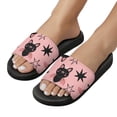 thumbnail image 5 of GZHJMY Stylish Slides for Women Men, Happy Halloween Cute Cartoon Bat Stars Soft Flexible Slip-on Sandals Slippers, 5 of 7