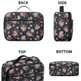 thumbnail image 3 of Pioneer Flower Floral Print Pattern Insulated Lunch Bag Teen, Toddler Lunch Bag,Bento School Lunch Bag for Teen for Work,Picnic or Travel, 3 of 5