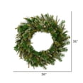 thumbnail image 3 of Vickerman 36" Cashmere Artificial Christmas Wreath, Unlit, 3 of 4