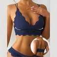 thumbnail image 2 of Womens Lace Lingerie Bra, Soft Deep V Push up Brassieres, Comfortable No Underwire Support Lingeries, 2 of 7