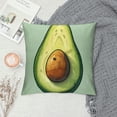 thumbnail image 2 of Avocado Butt Print Decorative Throw Pillow Covers Corduroy Cushion Covers Soft Throw Pillow Case Sofa Pillow Case Square Cushion Case for Living Room Bed Couch Car Home Decor, 2 of 5