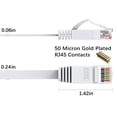 thumbnail image 2 of Cable Ethernet BUSOHE Cat6 100 m blanco para Gigabit RJ45, 2 of 7