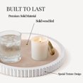 thumbnail image 3 of FZBCTLDZ 12” Round Farmhouse Decorative Tray for Coffee Table, White Distressed Wood Tray with Textured Edge, Rustic Centerpiece Tray for Living Room, Kitchen, Entryway & Vanity, 3 of 9