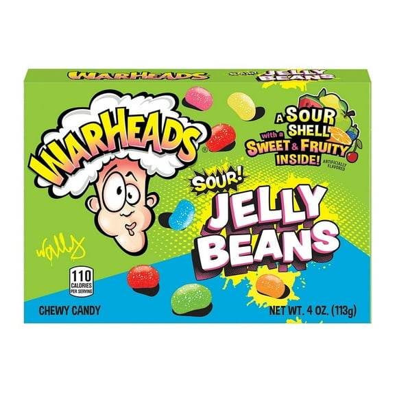 Warheads Sour Jelly Beans, 4 oz.