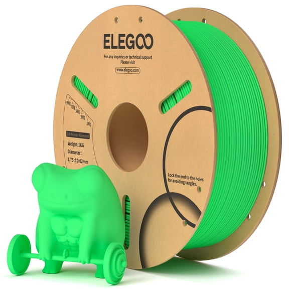 ELEGOO PLA 3D Printer Filament 1.75mm Neon Green 1KG